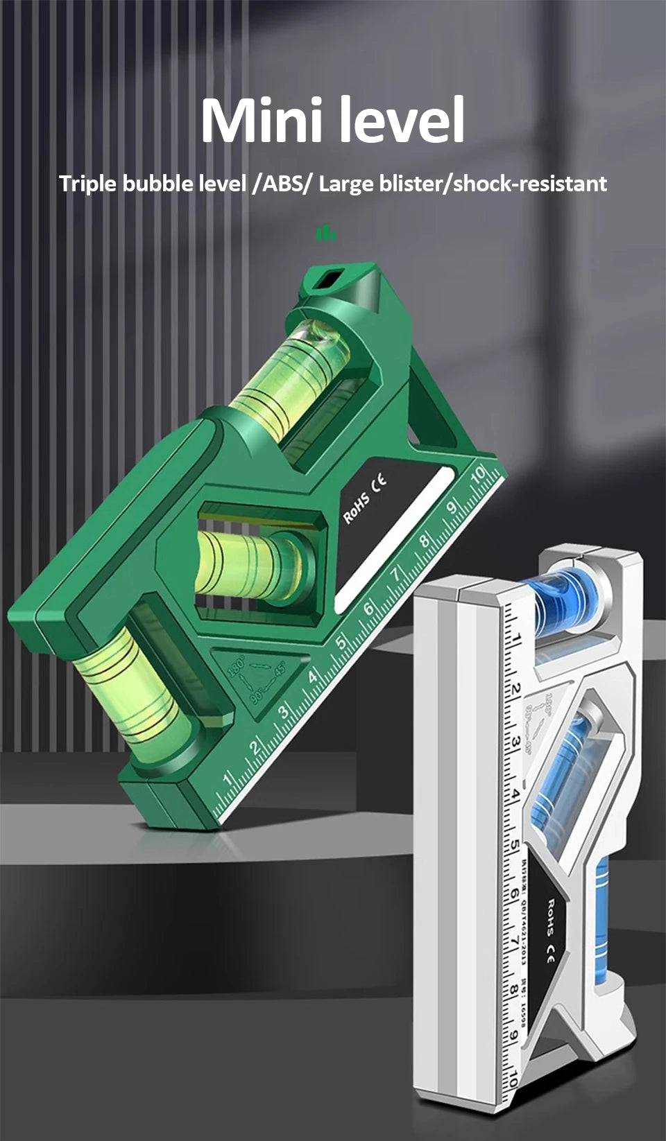 Magnetic Pocket Level Gauge with 3-Axis Precision