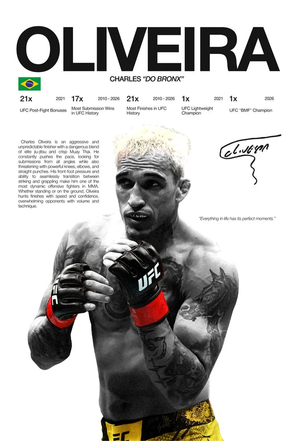 Martial Arts Legend Canvas Wall Art – Inspirational MMA Fighter Poster for Gym & Home