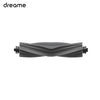 A close-up view of a black replacement part for a Dreame robot vacuum cleaner.