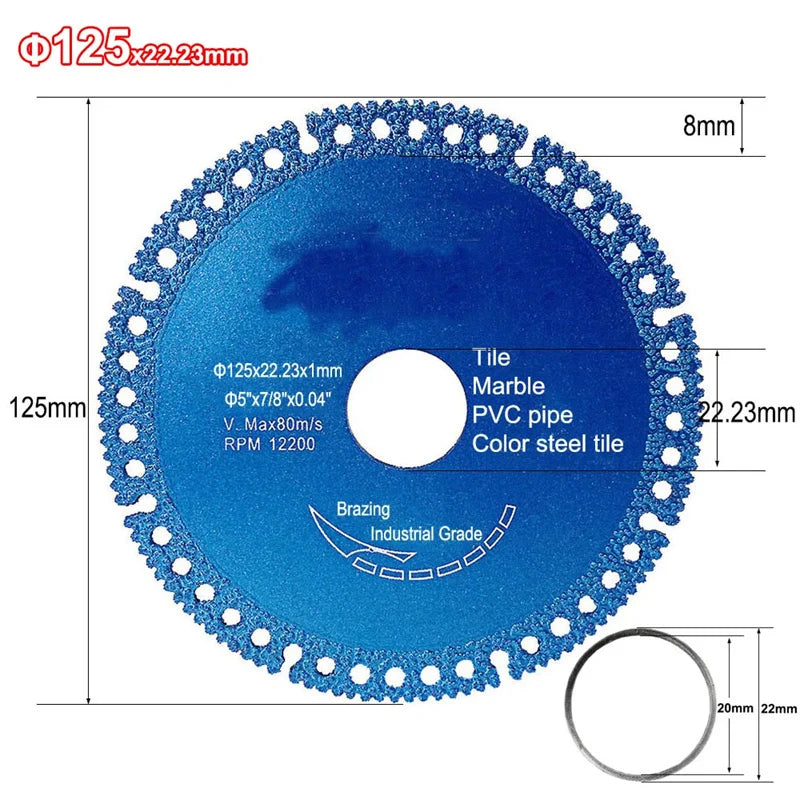 Ultra-Thin Brazed Diamond Cutting Disc