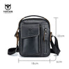 Genuine Leather Crossbody Bag for Men