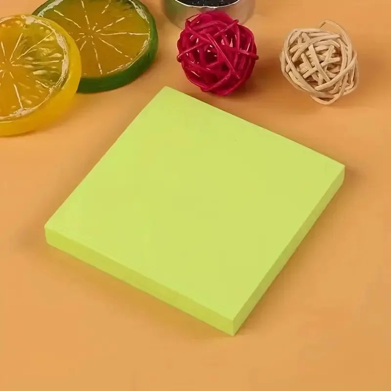 Vibrant Neon Self-Adhesive Sticky Notes for Organization