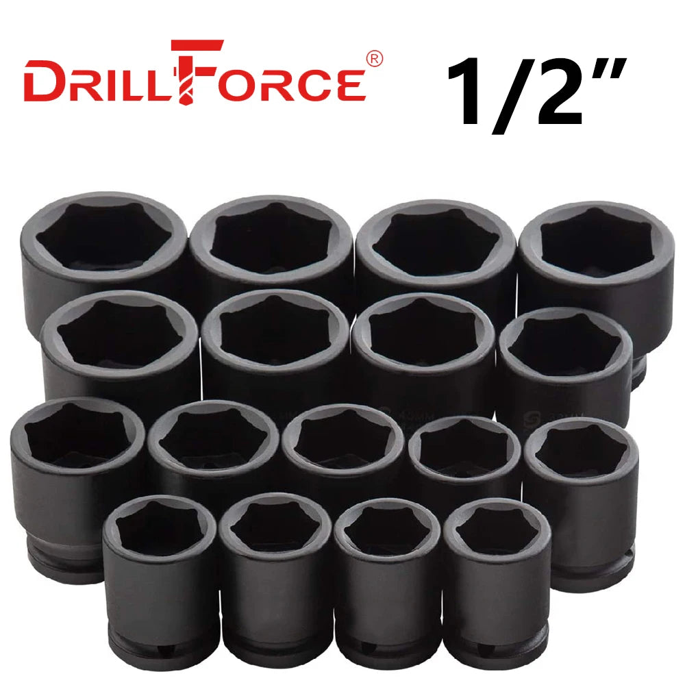 Heavy-Duty Impact Wrench Socket Set for Deep Reach Applications