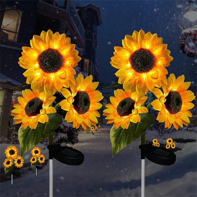 Lumière de Jardin en Soleil Levant LED à Énergie Solaire