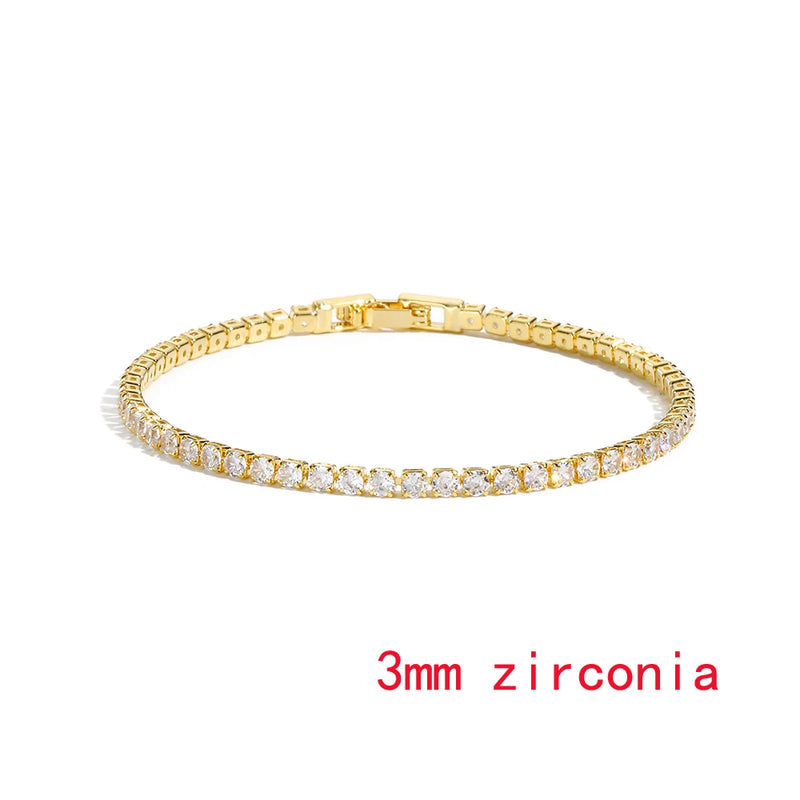 Bracelet Tennis en Zircon Cubique Délicat