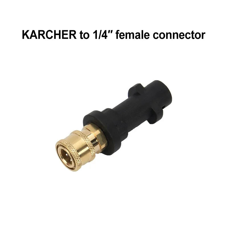Multi-Color Car Wash Foam Nozzle & Quick Adapter for Karcher Pressure Washers