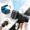 Portable Rechargeable Mini Handheld Fan with 5 Speeds & LED Display