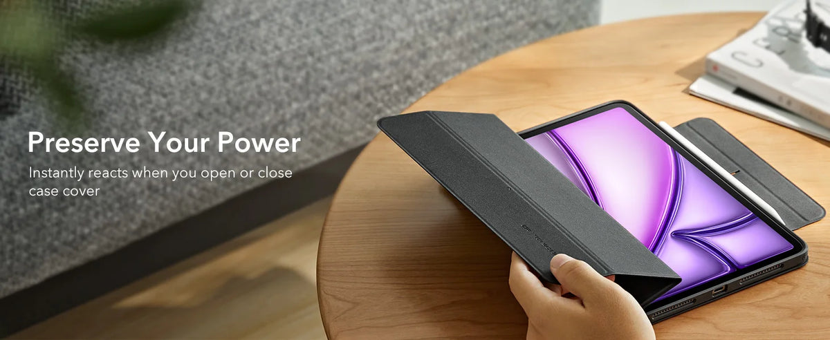 Magnetic Folio Case for iPad Air 11 Inch with Auto Wake/Sleep