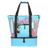 Insulated Mesh Beach Tote with Cooler Compartment