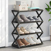 4-Tier X-Frame Shoe Storage Rack