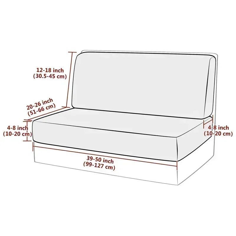 Stretch RV Dinette Cushion Covers with Water-Repellent Finish