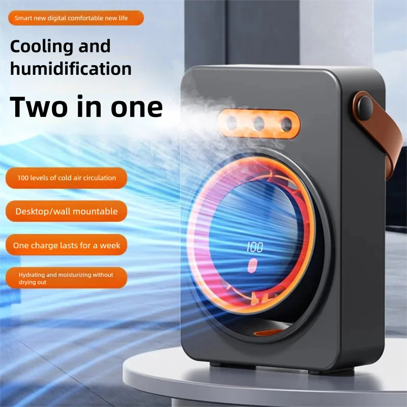 Triple-Hole Electric Mist Cooling Fan