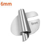 Silver universal rolled hemmer presser foot for sewing machines