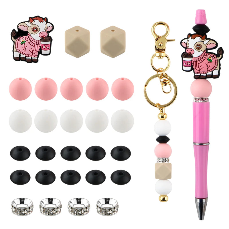 Cartoon Animal Silicone Focal Beads for Jewelry Making