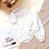 Waterproof Long-Sleeve Baby Bibs with Catch-All Pockets
