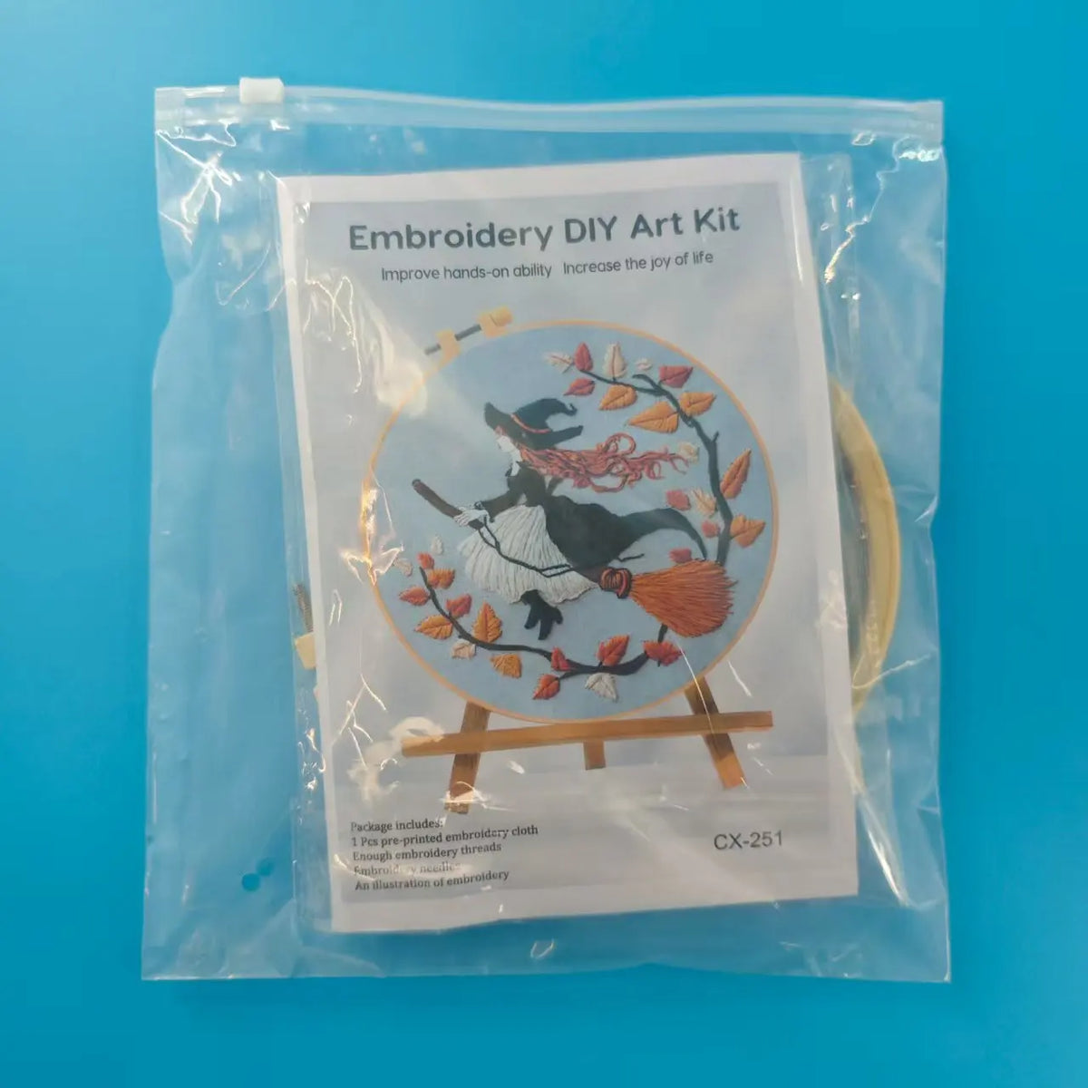 Fall Pumpkin Cross Stitch Kit for Adults with Embroidery Tools