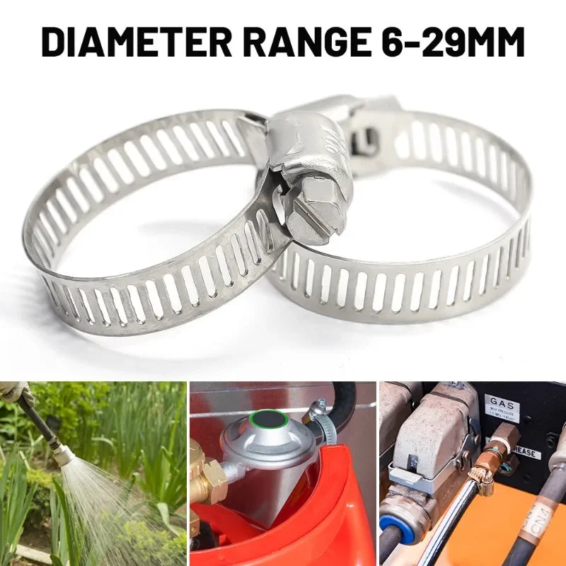 Stainless Steel Hose Clamp Assortment (6-29mm)