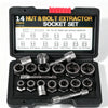 14-Piece Damaged Bolt & Nut Remover Socket Set