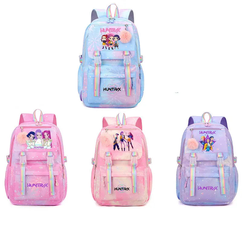 Stylish Letter Print Nylon Backpack for Everyday Use