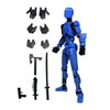 Multi-Jointed Action Robot Figure with Dog Companion