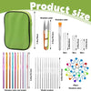 Complete Crochet Needle and Stitch Marker Kit with Storage Case