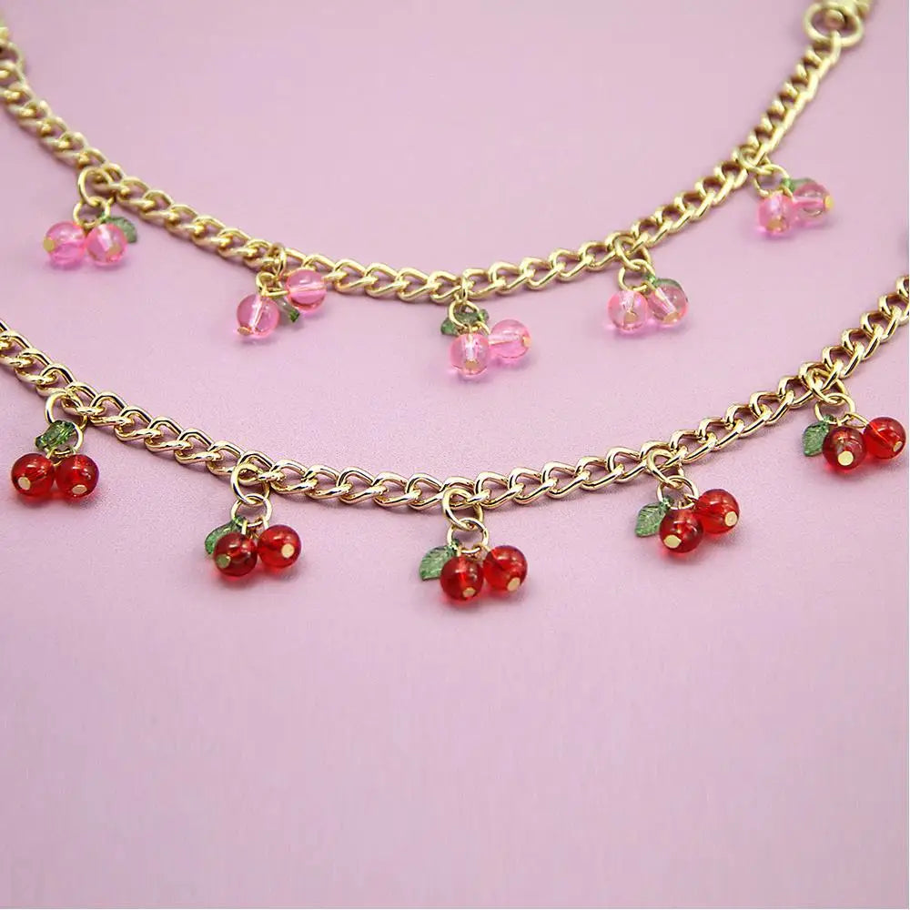 Cherry Charm Bag Chain with Pendant