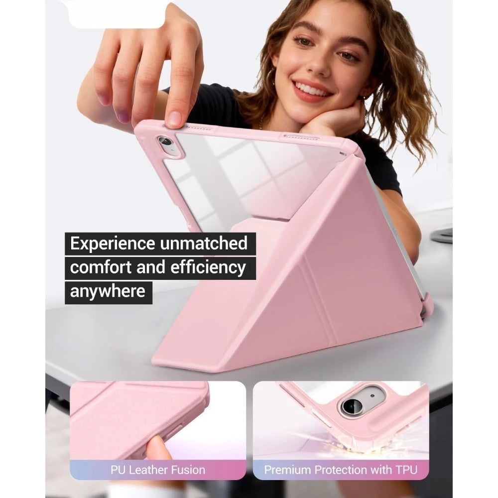 Magnetic Foldable Stand Case for iPad with Auto Wake/Sleep