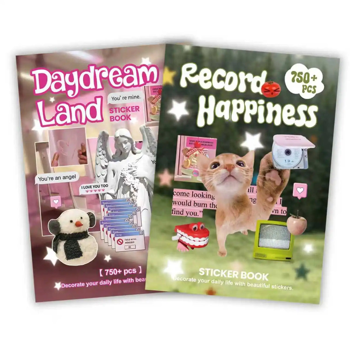 Happiness Series Sticker Book – 750+ Assorted Designs for Journaling & Scrapbooking