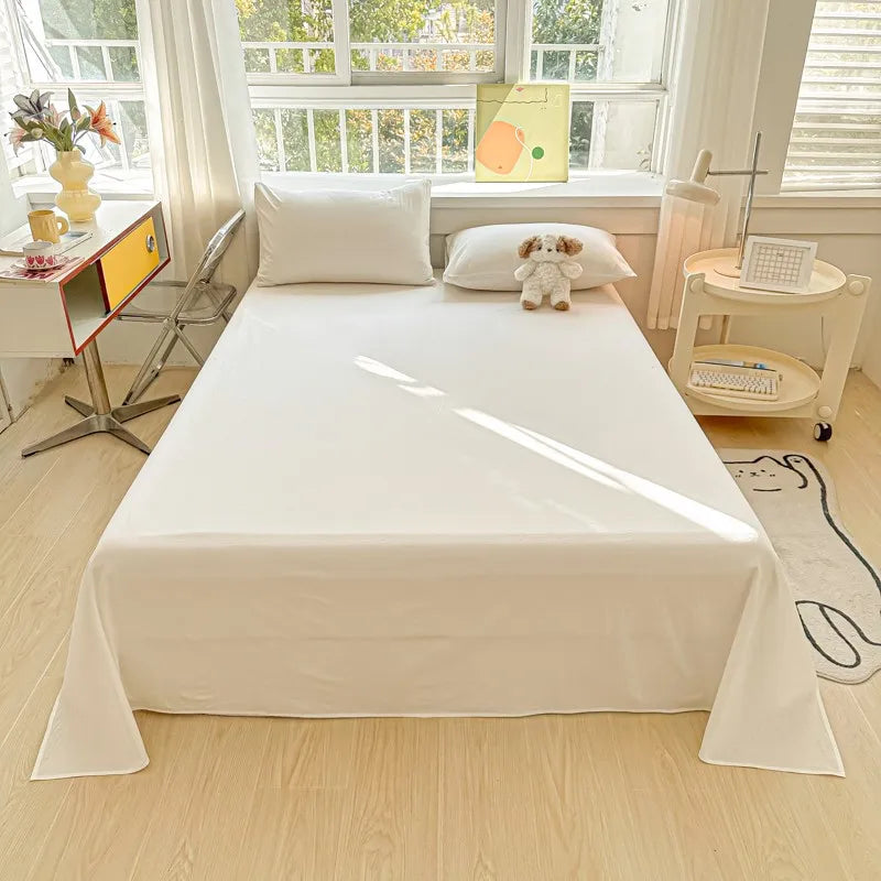 Organic Cotton Percale Bed Sheet Set with Pillowcases