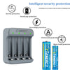 4-Slot Fast Charger for AA/AAA Lithium Batteries with LED Indicator