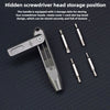 Titanium Alloy Mini Screwdriver with Magnetic Double-Ended Bits