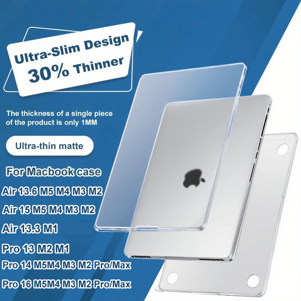 Ultra-Thin Matte Hard Shell Case for MacBook Air & Pro