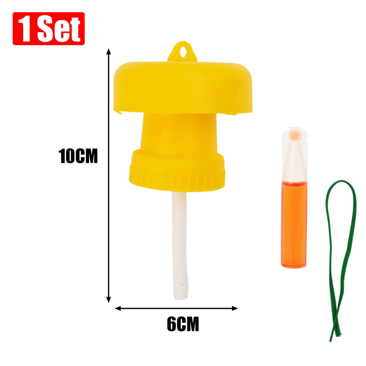 Yellow Plastic Fruit Fly Trap for Garden and Orchard