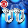 S925 Sterling Silver Zirconia Clip-On Earrings