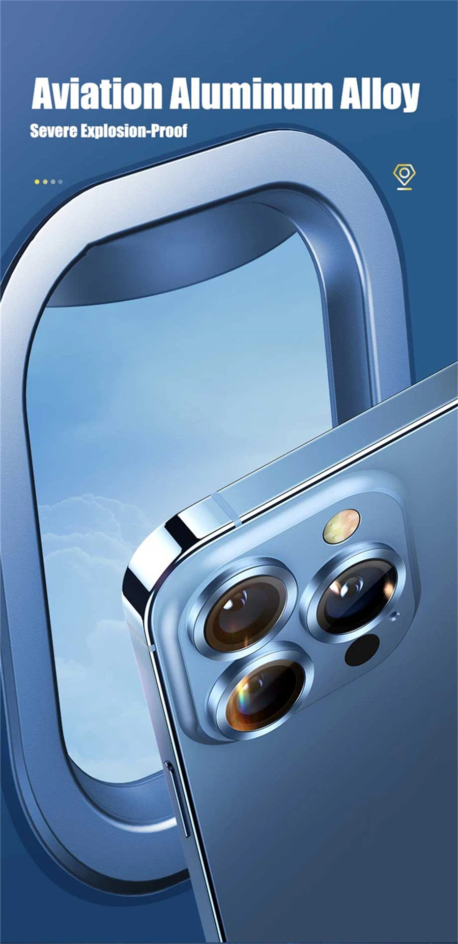 Titanium Camera Lens Protector with Tempered Glass for iPhone
