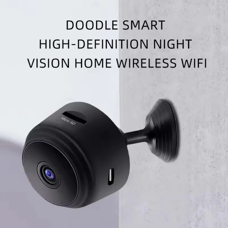 Compact WiFi Security Camera with Magnetic Mount
