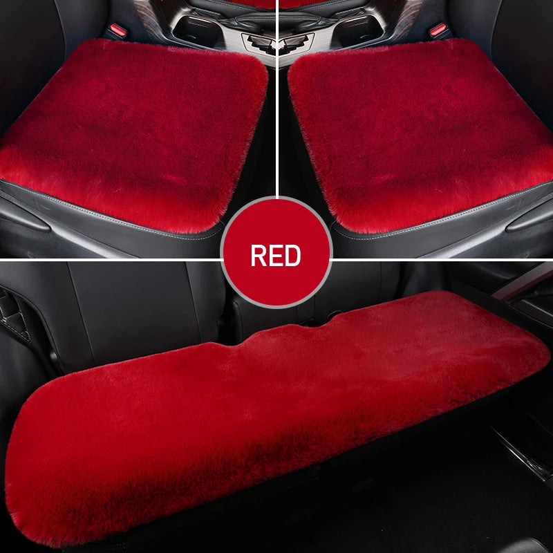 Plush Rabbit Fur Car Seat Cushion
