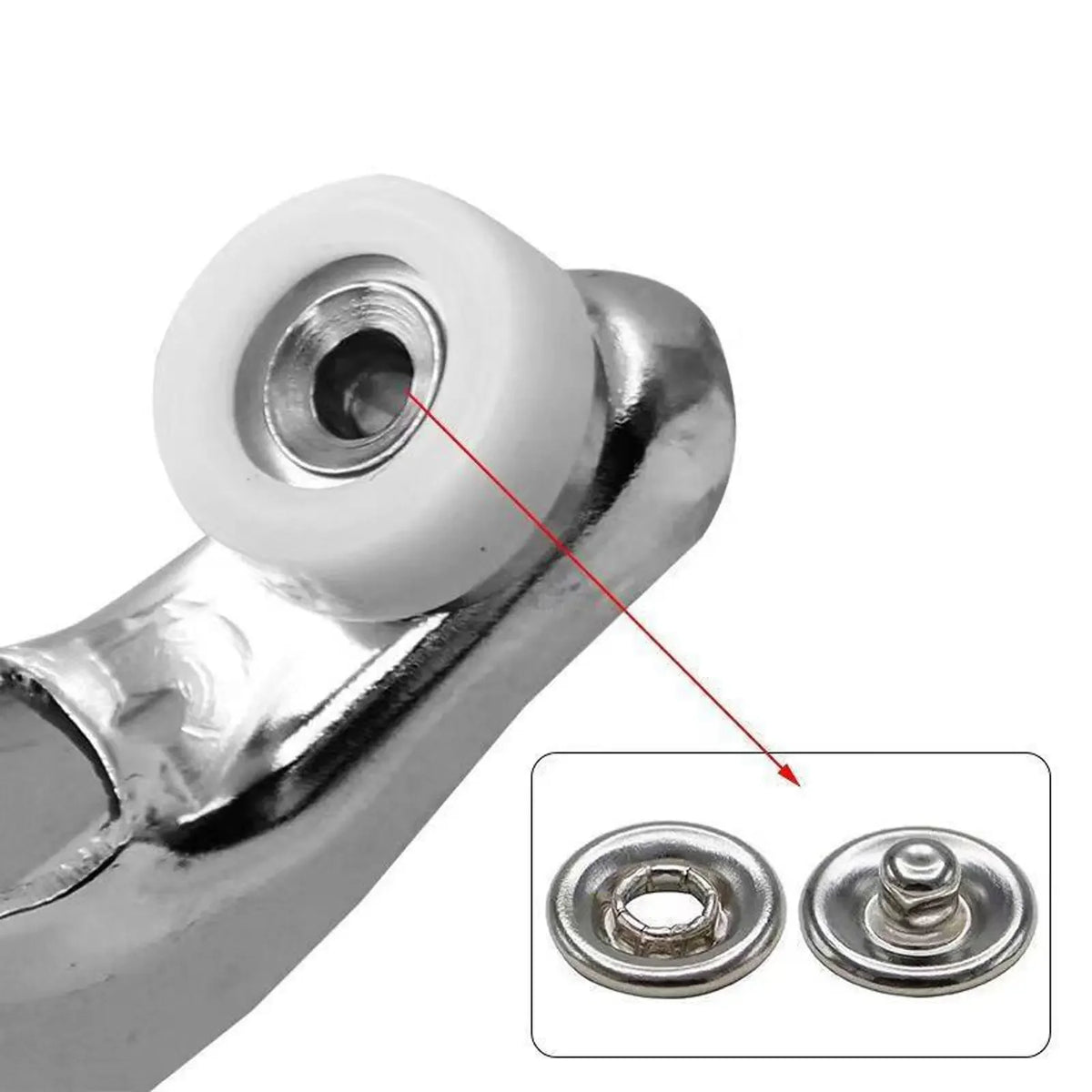 Snap Button Kit with Pliers – 100 Sets of Metal Fasteners for Sewing and Crafts