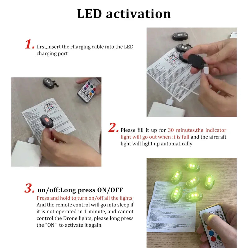 ضوء وميض LED لاسلكي عن بعد
