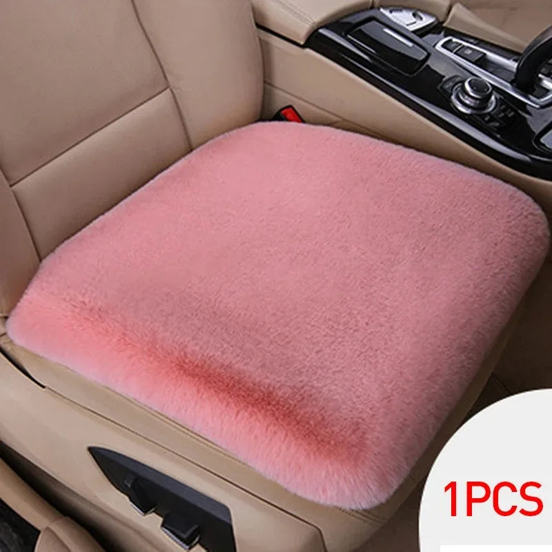 Plush Rabbit Fur Car Seat Cushion