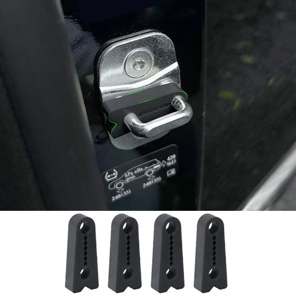 Silicone Car Door Lock Protectors – Noise Reduction & Anti-Collision Covers (Set of 4)