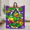 TMNT Graphic Flannel Throw Blanket