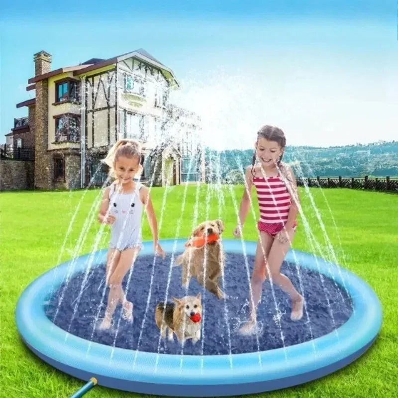 Large Inflatable Dog Pool & Splash Pad