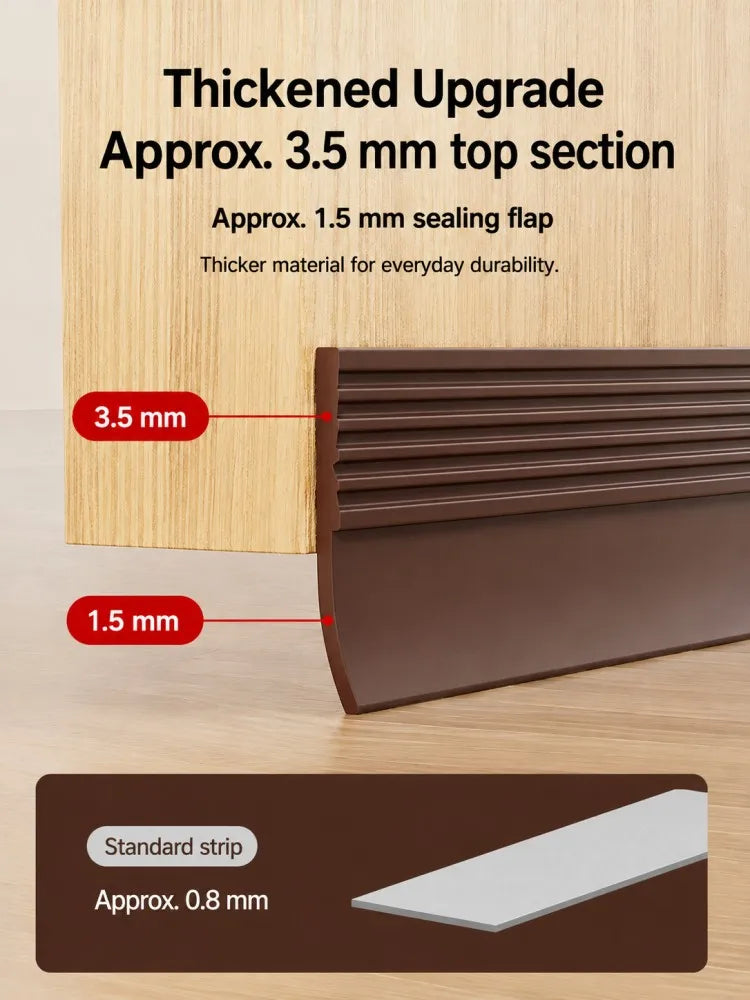 Self-Adhesive Door Bottom Seal Strip – Draft Stopper & Soundproofing