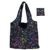 Foldable Nylon Reusable Shopping Bag with Floral Print