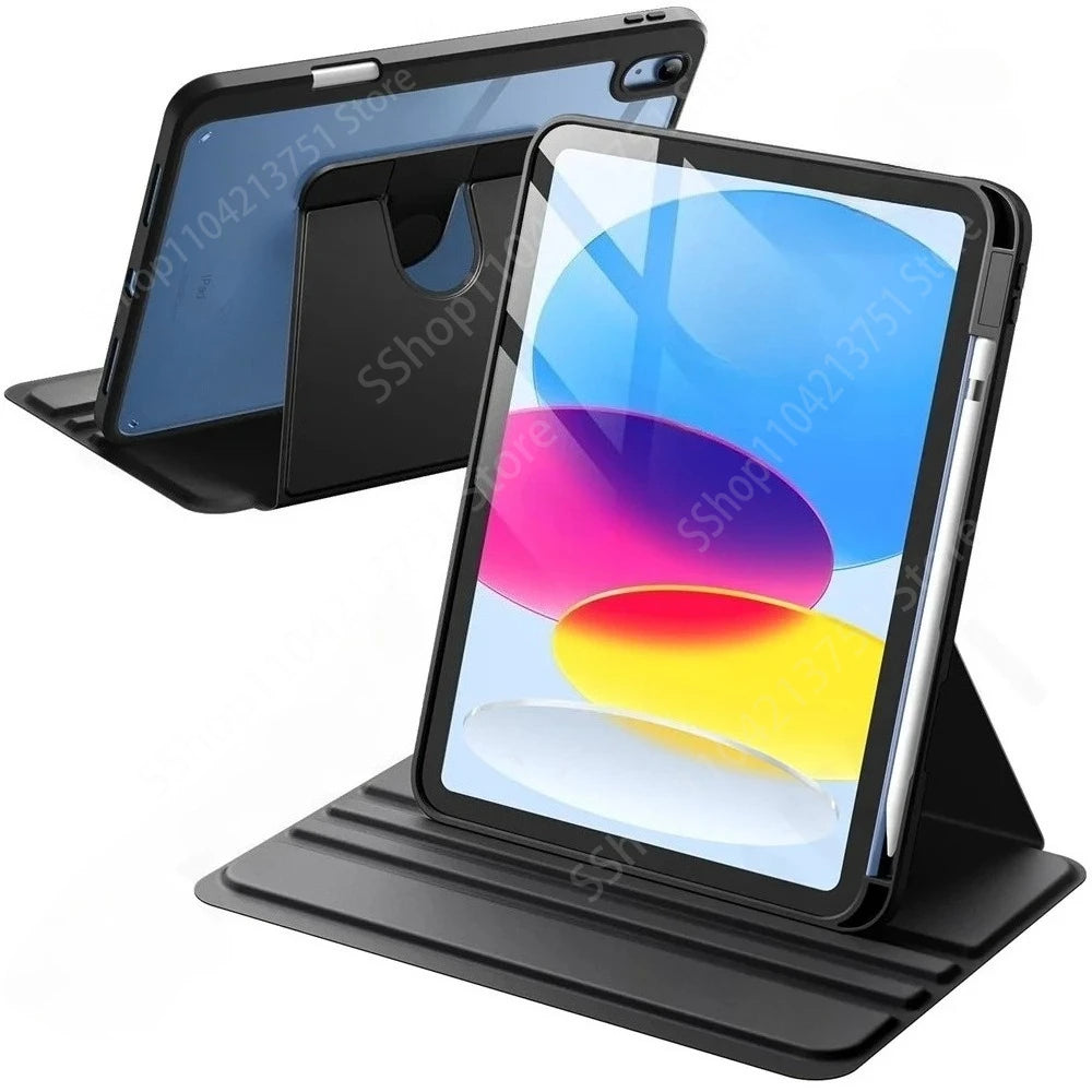 Premium Multi-Angle Stand Case for iPad with Pencil Holder