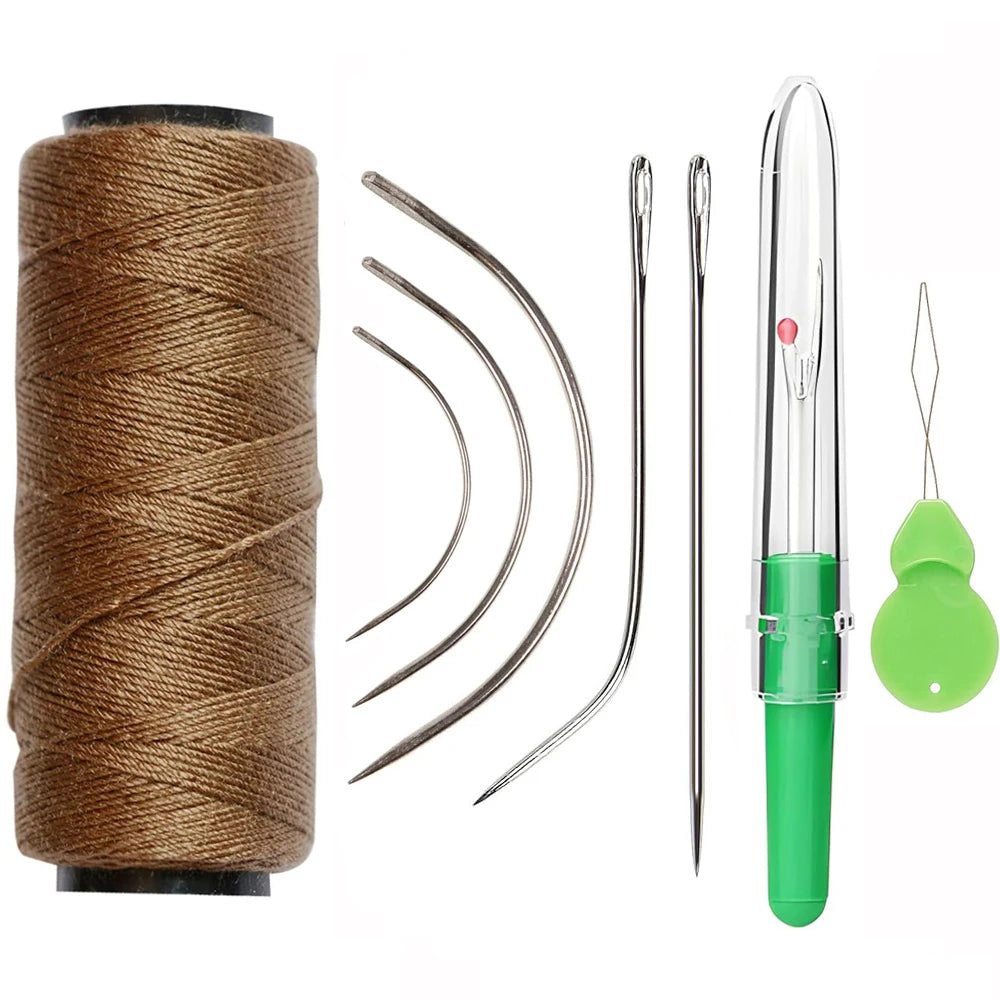 Sewing Thread Set for Wig Making & Hair Extensions (5 Natural Shades)