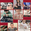 A collection of metal wire puzzle brain teasers and crafting tools being used by children.