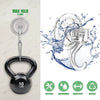 A set of ten black heavy-duty suction cup hooks with transparent plastic grips shown against a white background.