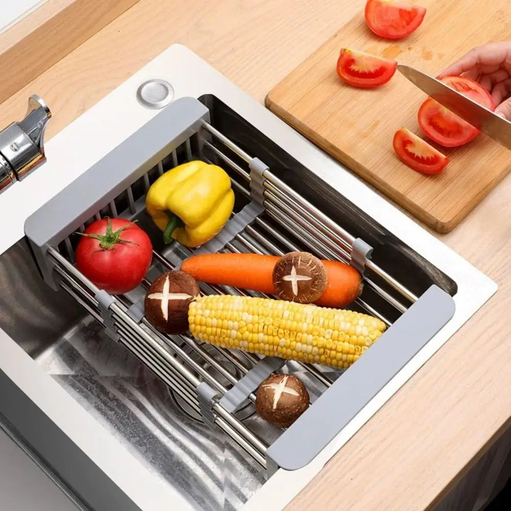 Adjustable Stainless Steel Sink Drain Basket
